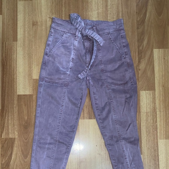 Blush pink Jeggings with tie front - Picture 4 of 4